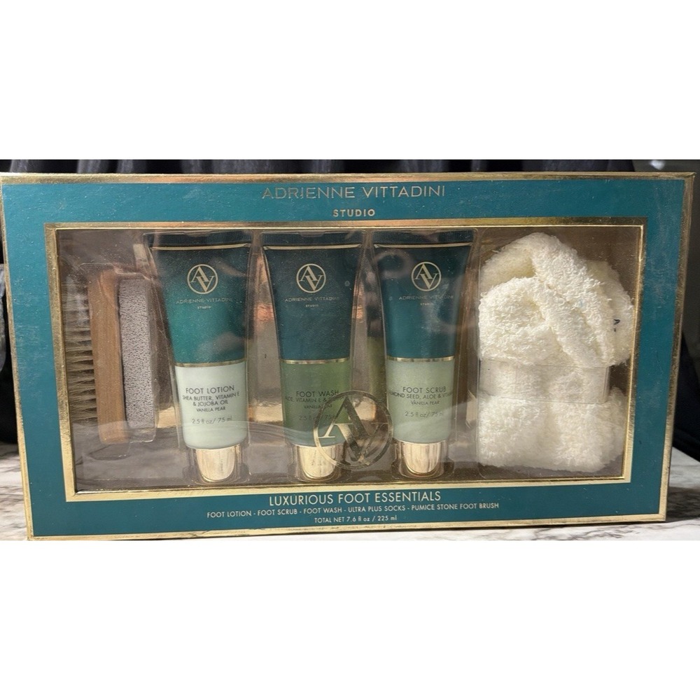 ADRIENNE‎ VITTADINI LUXURIOUS FOOT ESSENTIALS~LOTION, WASH, SCRUB & MORE (2764)